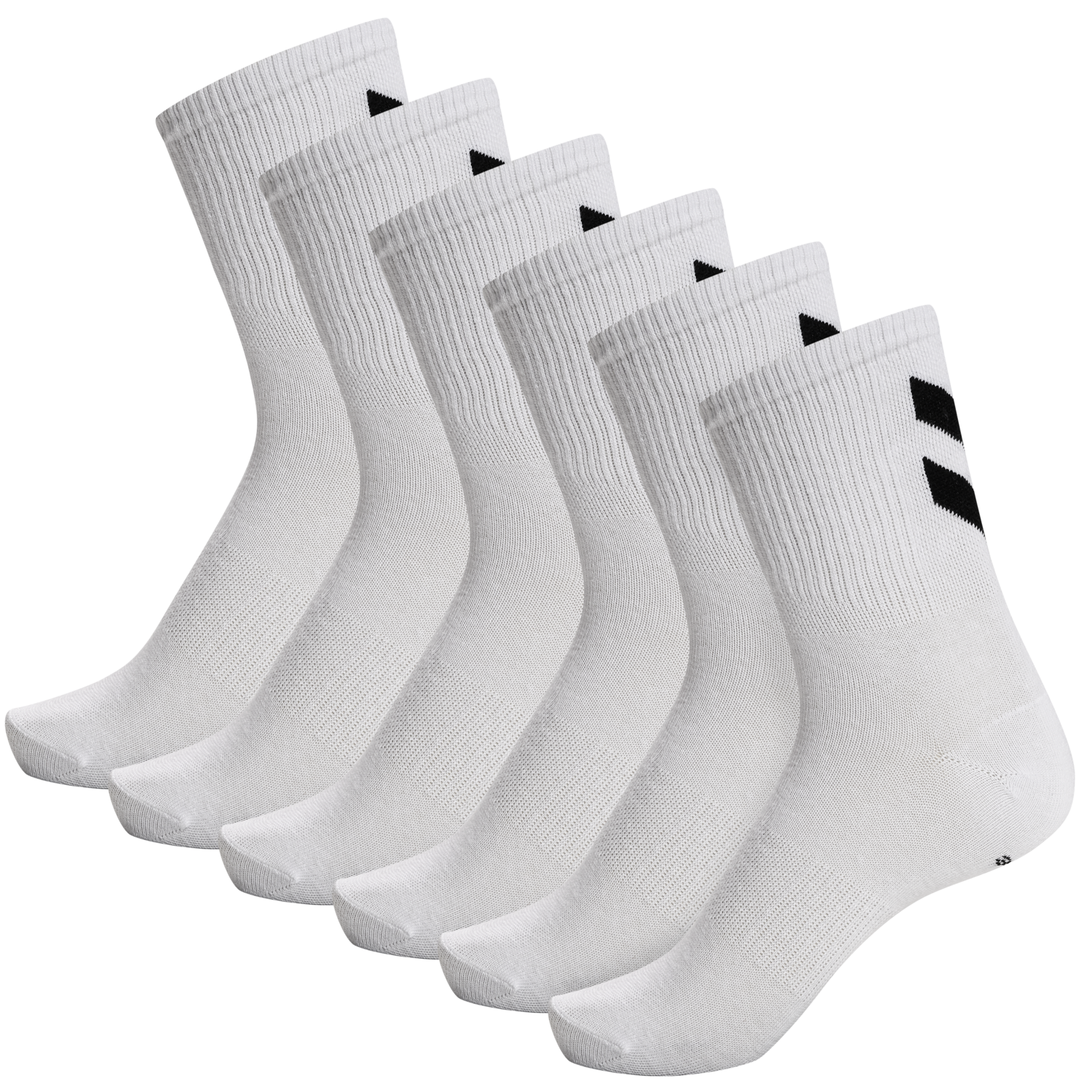 hmlCHEVRON 6-PACK SOCKS WHITE