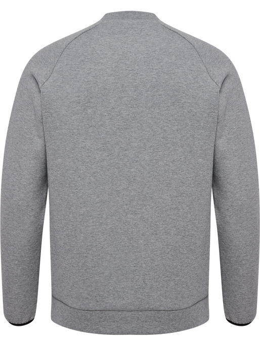 hmlTECH FLEECE REGULAR CREW GREY