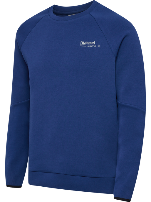 hmlTECH FLEECE REGULAR CREW BLUE
