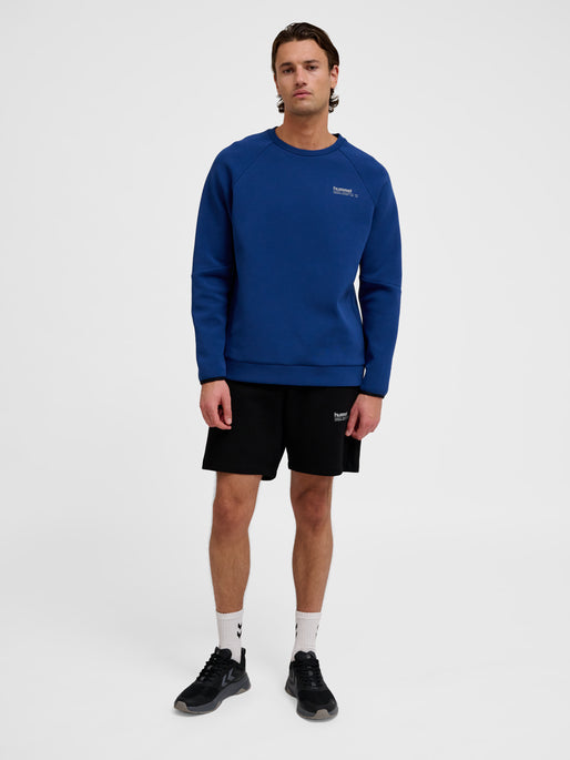 hmlTECH FLEECE REGULAR CREW BLUE