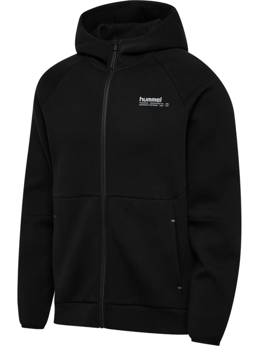 hmlTECH FLEECE REGULAR ZIP HOODIE BLACK