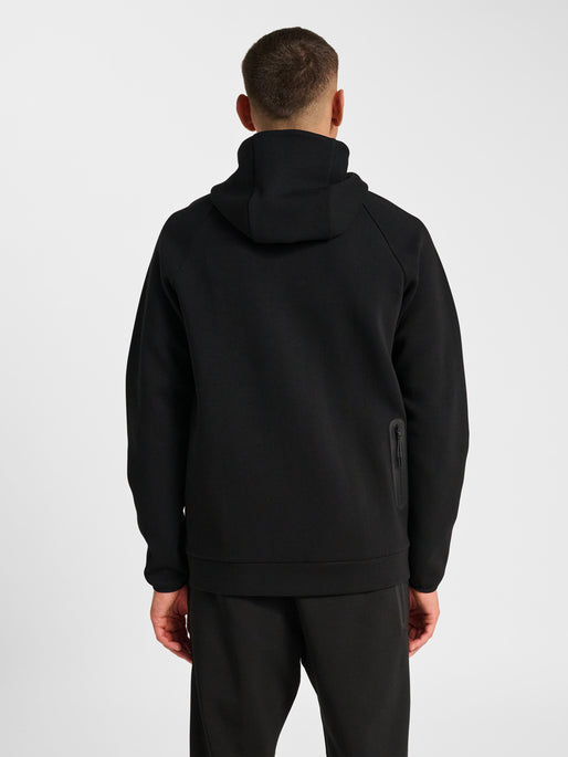 hmlTECH FLEECE REGULAR ZIP HOODIE BLACK