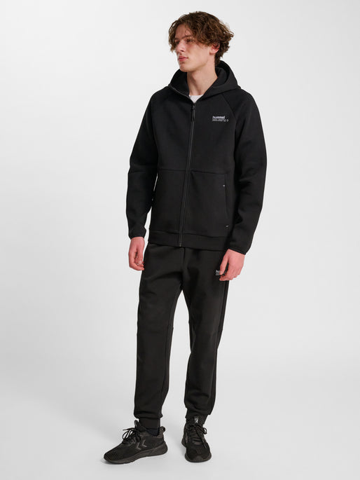 hmlTECH FLEECE REGULAR ZIP HOODIE BLACK