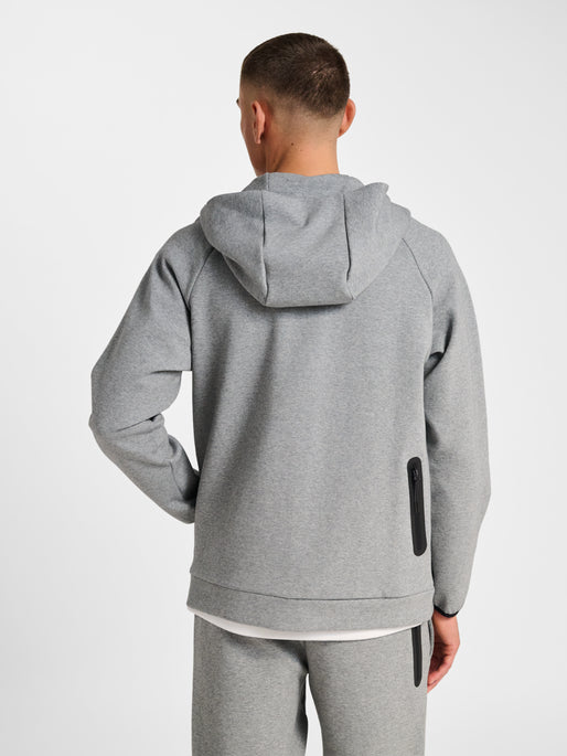hmlTECH FLEECE REGULAR ZIP HOODIE GREY