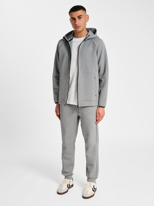 hmlTECH FLEECE REGULAR ZIP HOODIE GREY