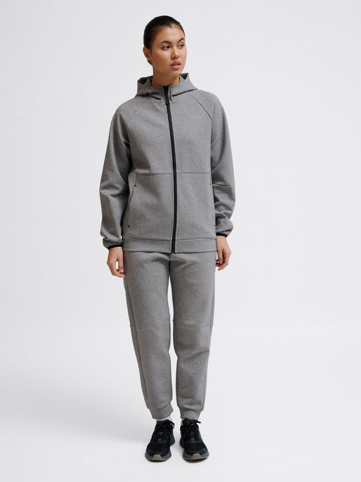 hmlTECH FLEECE REGULAR ZIP HOODIE GREY