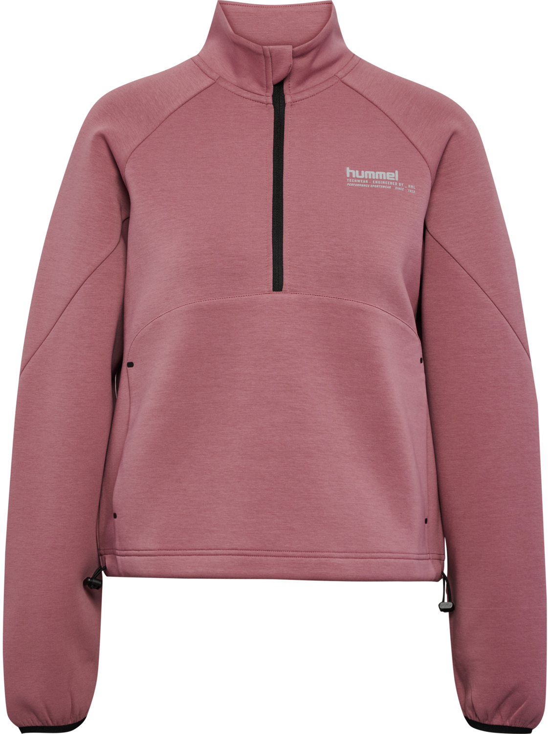 hmlTECH FLEECE WOMEN BOXY HALF ZIP MAUVE