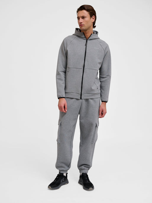 hmlTECH FLEECE LOOSE CARGO PANTS GREY