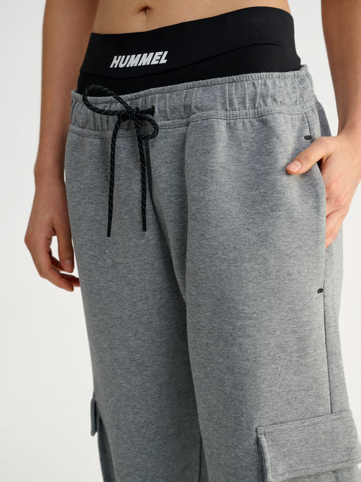hmlTECH FLEECE LOOSE CARGO PANTS GREY