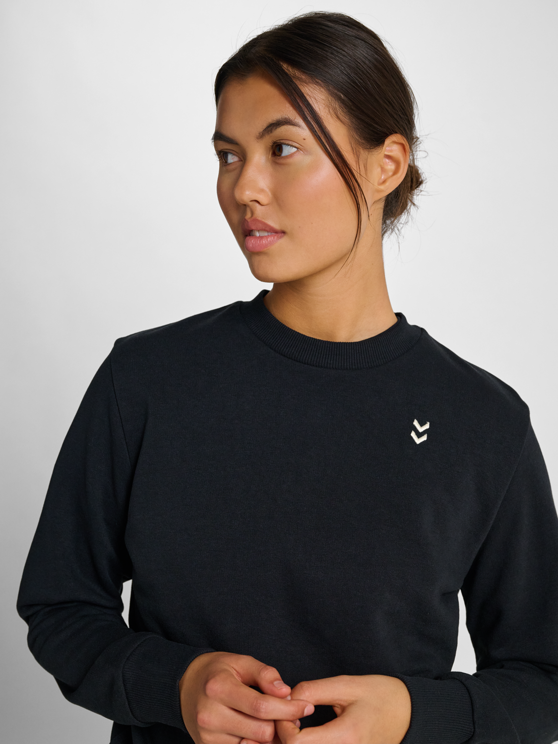 hmlPULSE W SWEAT CREWNECK BLACK