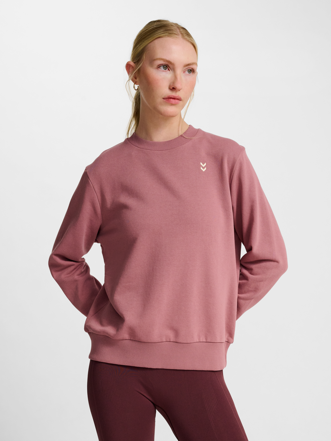 hmlPULSE W SWEAT CREWNECK MAUVE