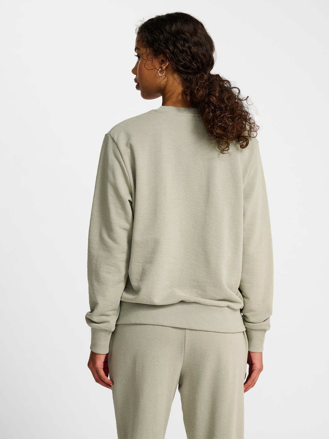 hmlPULSE W SWEAT CREWNECK SEAGRASS
