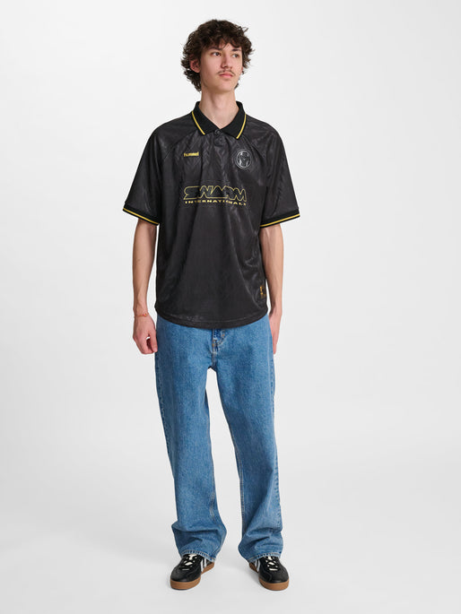hmlLOOSE BAY SOCCER JERSEY S/S BLACK