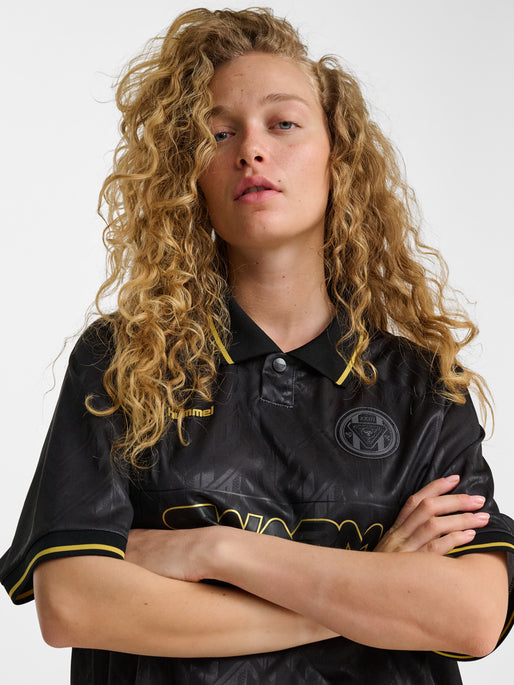 hmlLOOSE BAY SOCCER JERSEY S/S BLACK