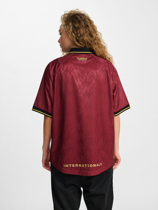 hmlLOOSE BAY SOCCER JERSEY S/S SYRAH