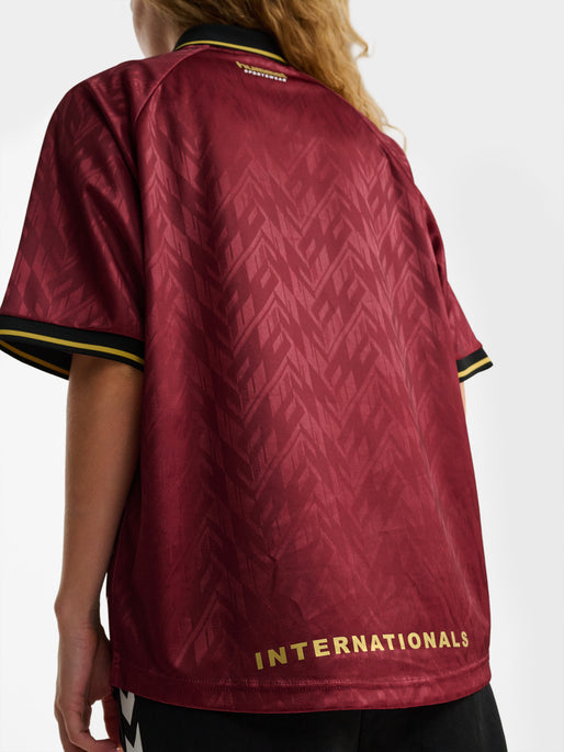 hmlLOOSE BAY SOCCER JERSEY S/S SYRAH