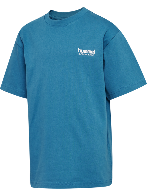 hmlJR LOOSE T-SHIRT S/S HEADBALL BLUE
