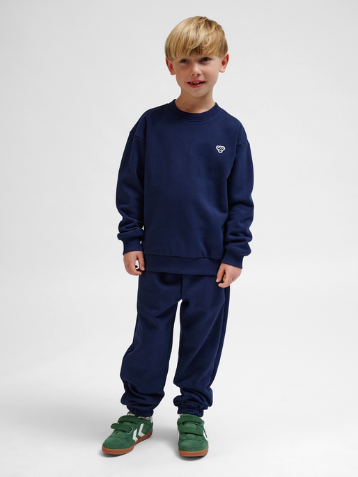 hmlJR LOOSE CREWNECK BEE NAVY