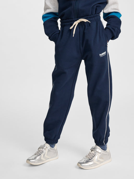 hmlJR LOOSE SWEATPANT PIPING NAVY