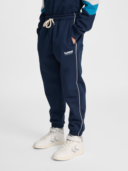 hmlJR LOOSE SWEATPANT PIPING NAVY