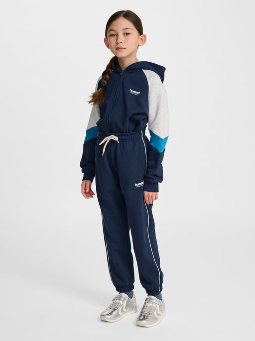 hmlJR LOOSE SWEATPANT PIPING NAVY
