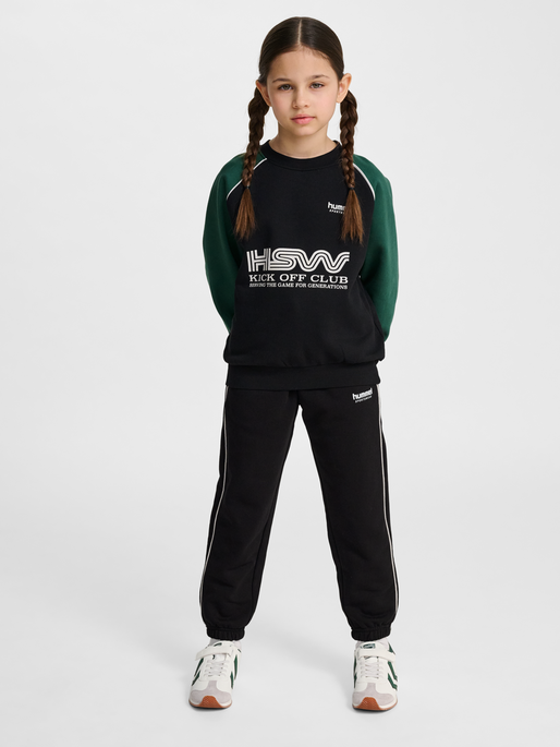 hmlJR OVERSIZED CREW HSW DARK GREEN
