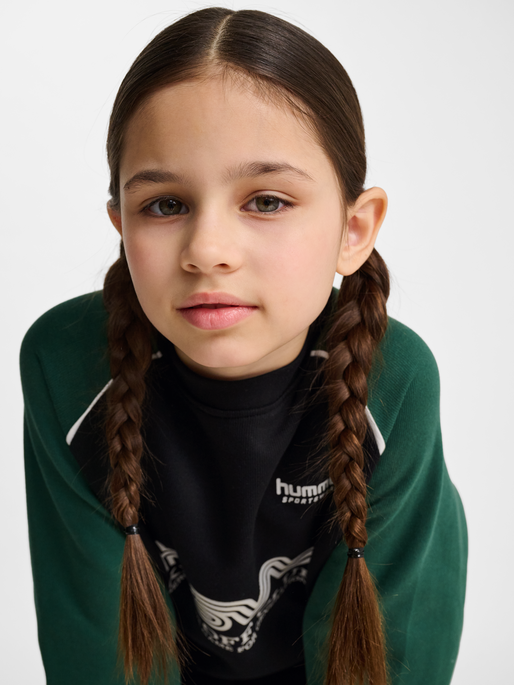 hmlJR OVERSIZED CREW HSW DARK GREEN