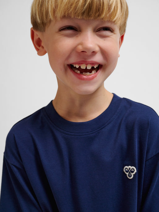 hmlJR LOOSE T-SHIRT S/S BEE NAVY