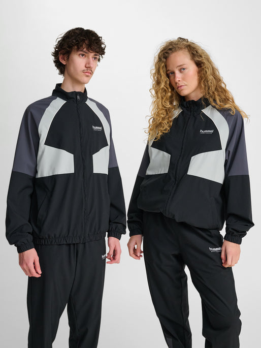 hmlLOOSE TRACK ZIPJACKET SPORTSWEAR BLACK