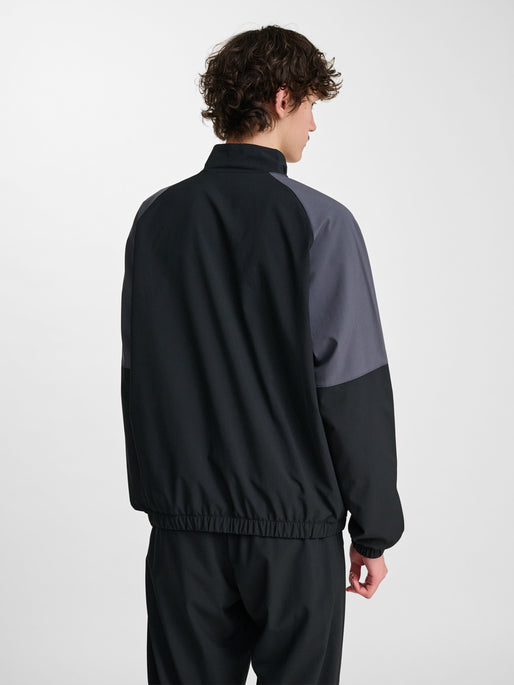 hmlLOOSE TRACK ZIPJACKET SPORTSWEAR BLACK