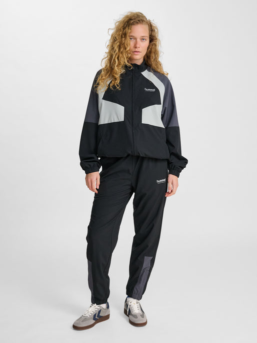 hmlLOOSE TRACK ZIPJACKET SPORTSWEAR BLACK