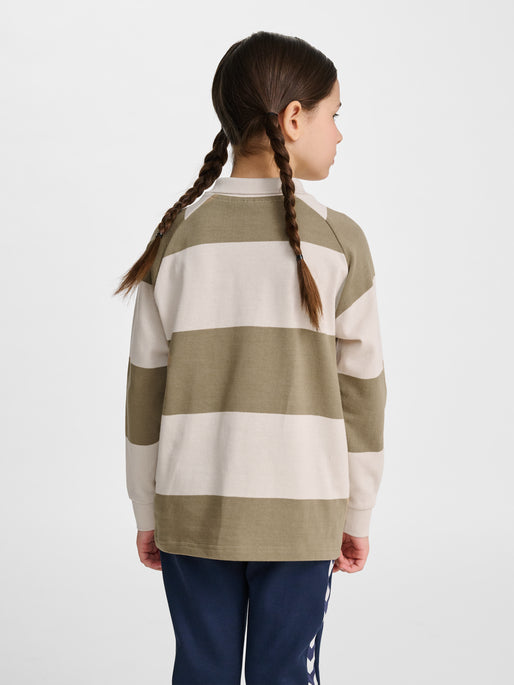 hmlJR LOOSE STRIPED POLO L/S