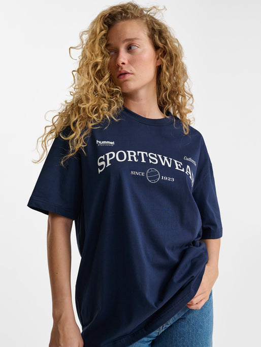 hmlLOOSE TEE S/S CLUB SPORTSWEAR NAVY