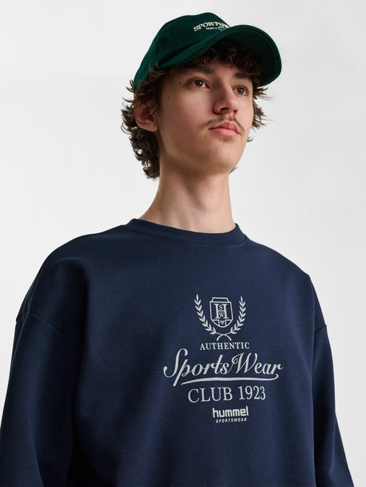 hmlLOOSE CREWNECK CLUB SPORTSWEAR NAVY