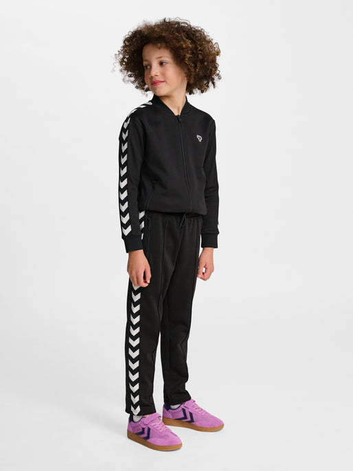 hmlJR ARCHIVE REGULAR POLY PANTS BLACK