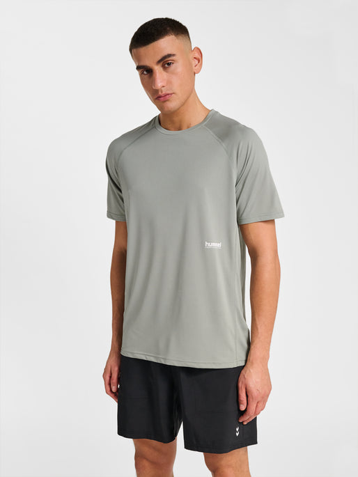 hmlPULSE WORKOUT T-SHIRT S/S GRAY