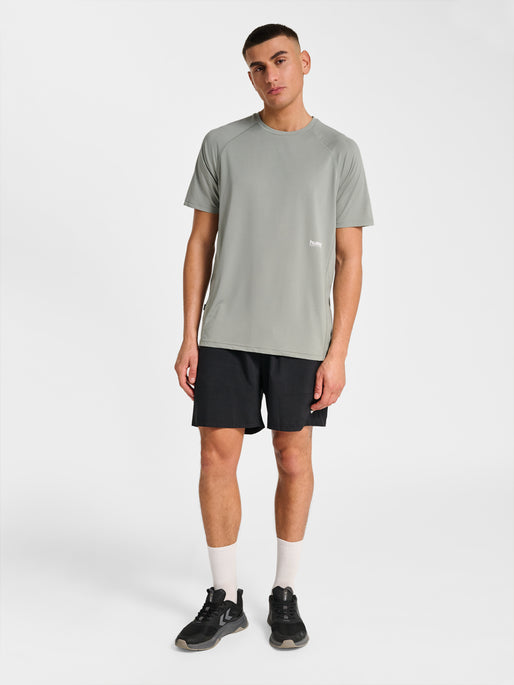hmlPULSE WORKOUT T-SHIRT S/S GRAY