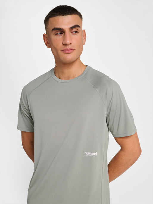 hmlPULSE WORKOUT T-SHIRT S/S GRAY