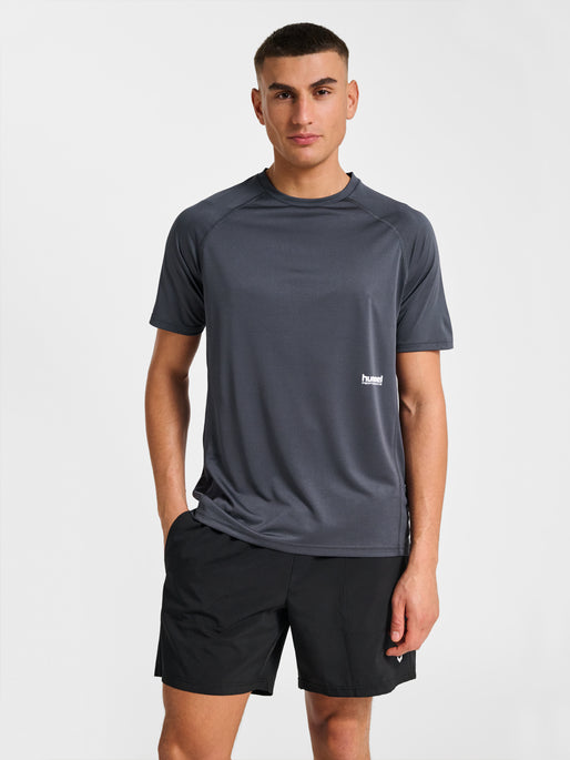 hmlPULSE WORKOUT T-SHIRT S/S EBONY
