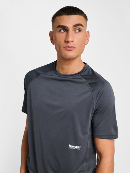 hmlPULSE WORKOUT T-SHIRT S/S EBONY