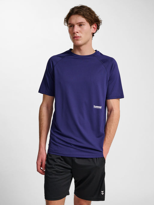 hmlPULSE WORKOUT T-SHIRT S/S NAVY