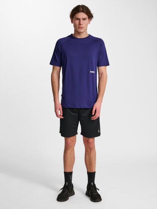 hmlPULSE WORKOUT T-SHIRT S/S NAVY