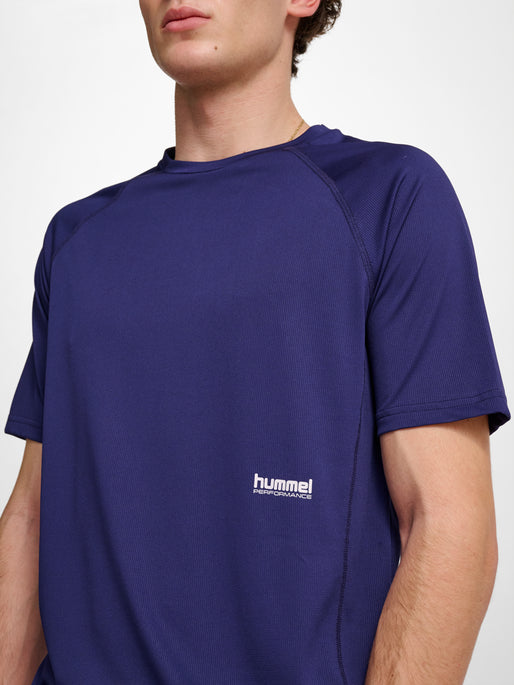 hmlPULSE WORKOUT T-SHIRT S/S NAVY
