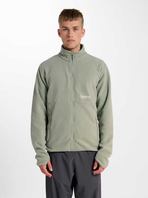 hmlPULSE FLEECE JACKET SEAGRASS