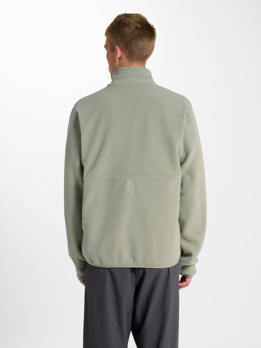 hmlPULSE FLEECE JACKET SEAGRASS