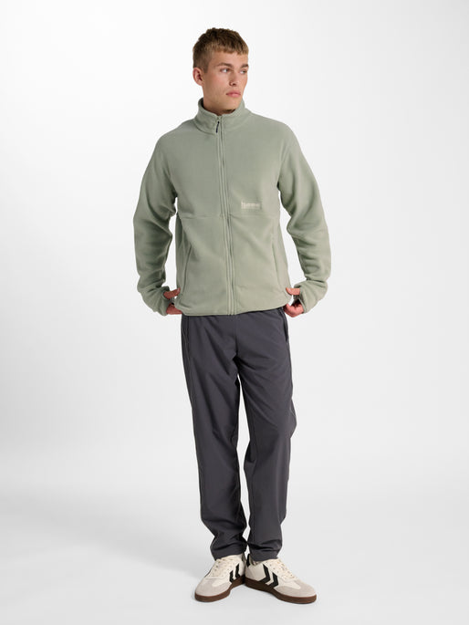hmlPULSE FLEECE JACKET SEAGRASS