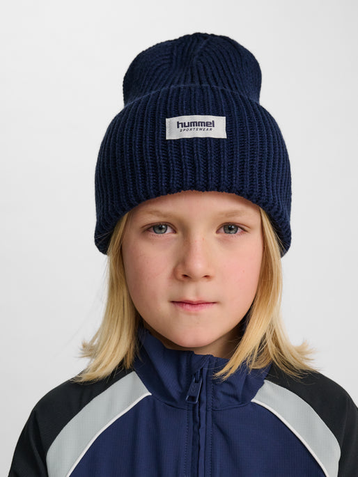 hmlJR HEAVY RIB KNIT BEANIE NAVY