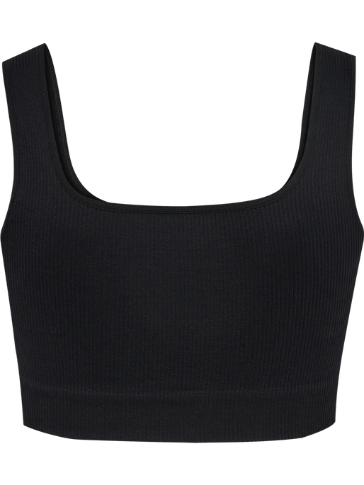 hmlPULSE SEAMLESS RIB BRA BLACK