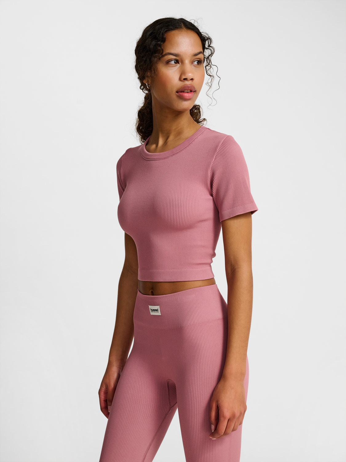 hmlPULSE SEAMLESS RIB W T-SHIRT S/S MAUVE