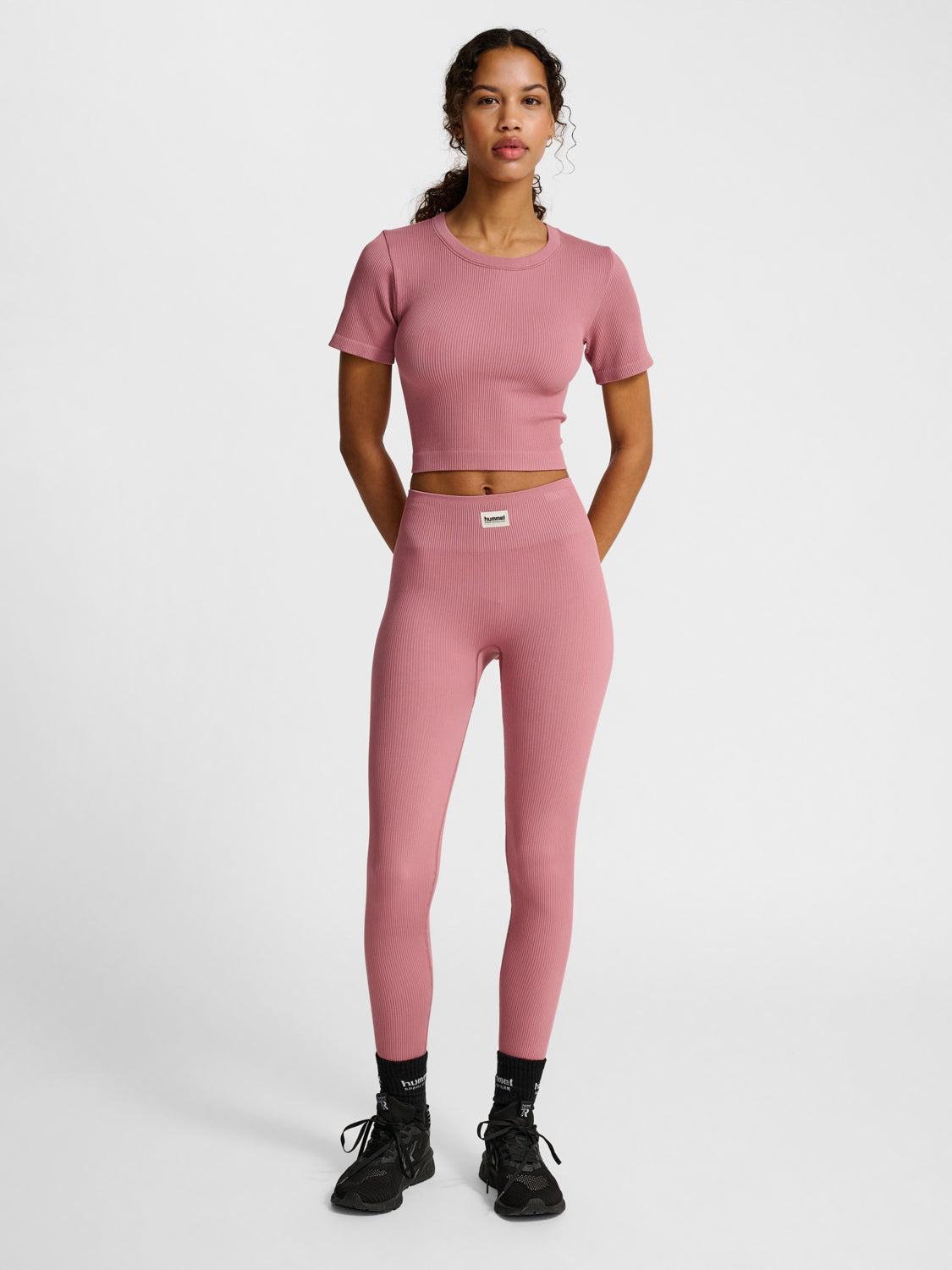 hmlPULSE SEAMLESS RIB W T-SHIRT S/S MAUVE